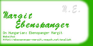 margit ebenspanger business card